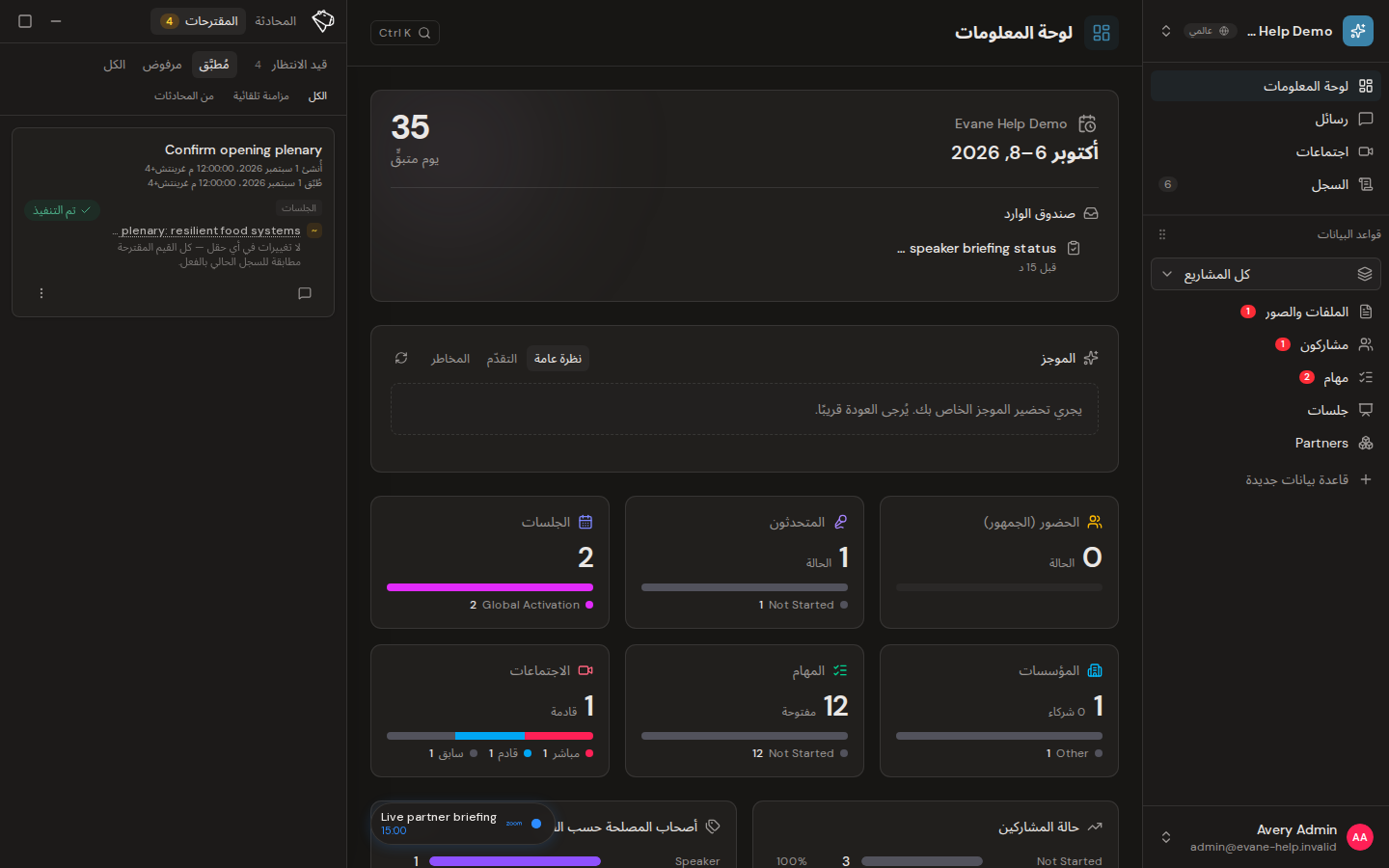فهم حالة المقترح ونقاشه وسجله في Formist