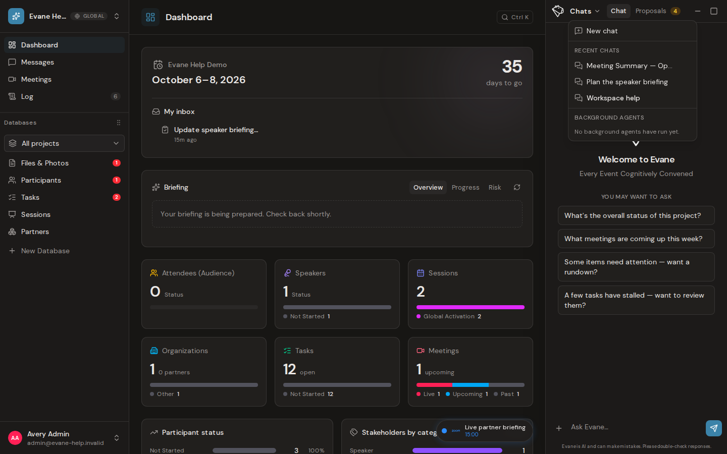 Create, switch, share, and manage conversations in Formist
