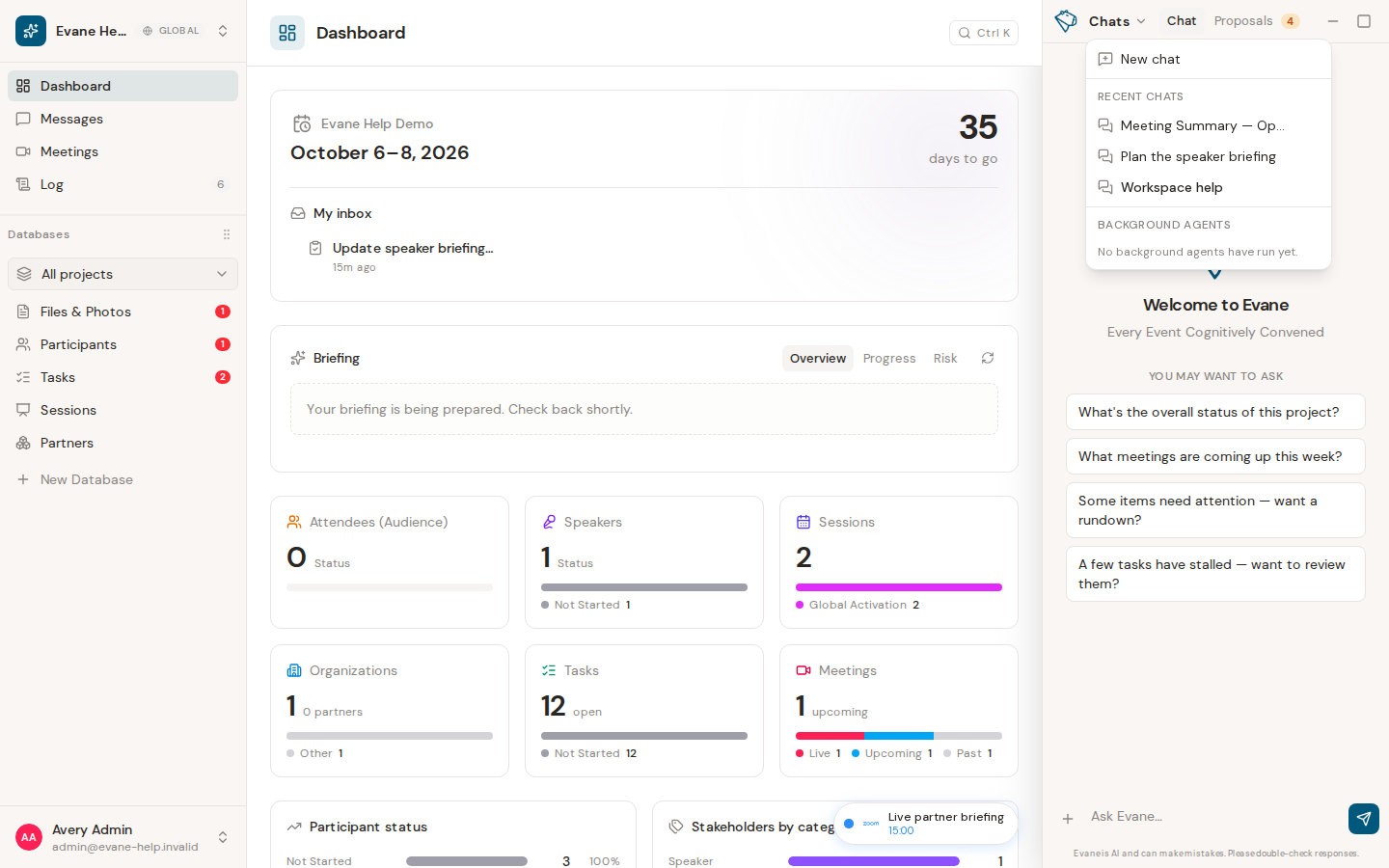 Create, switch, share, and manage conversations in Formist