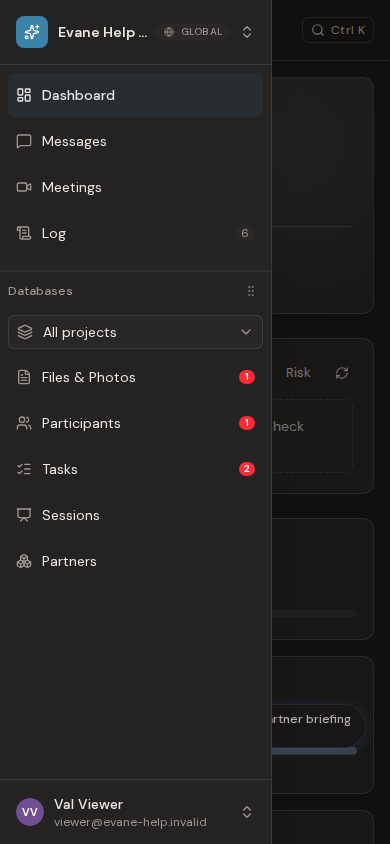 Space navigation drawer on mobile