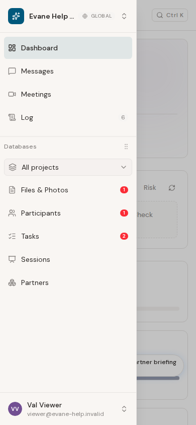 Space navigation drawer on mobile