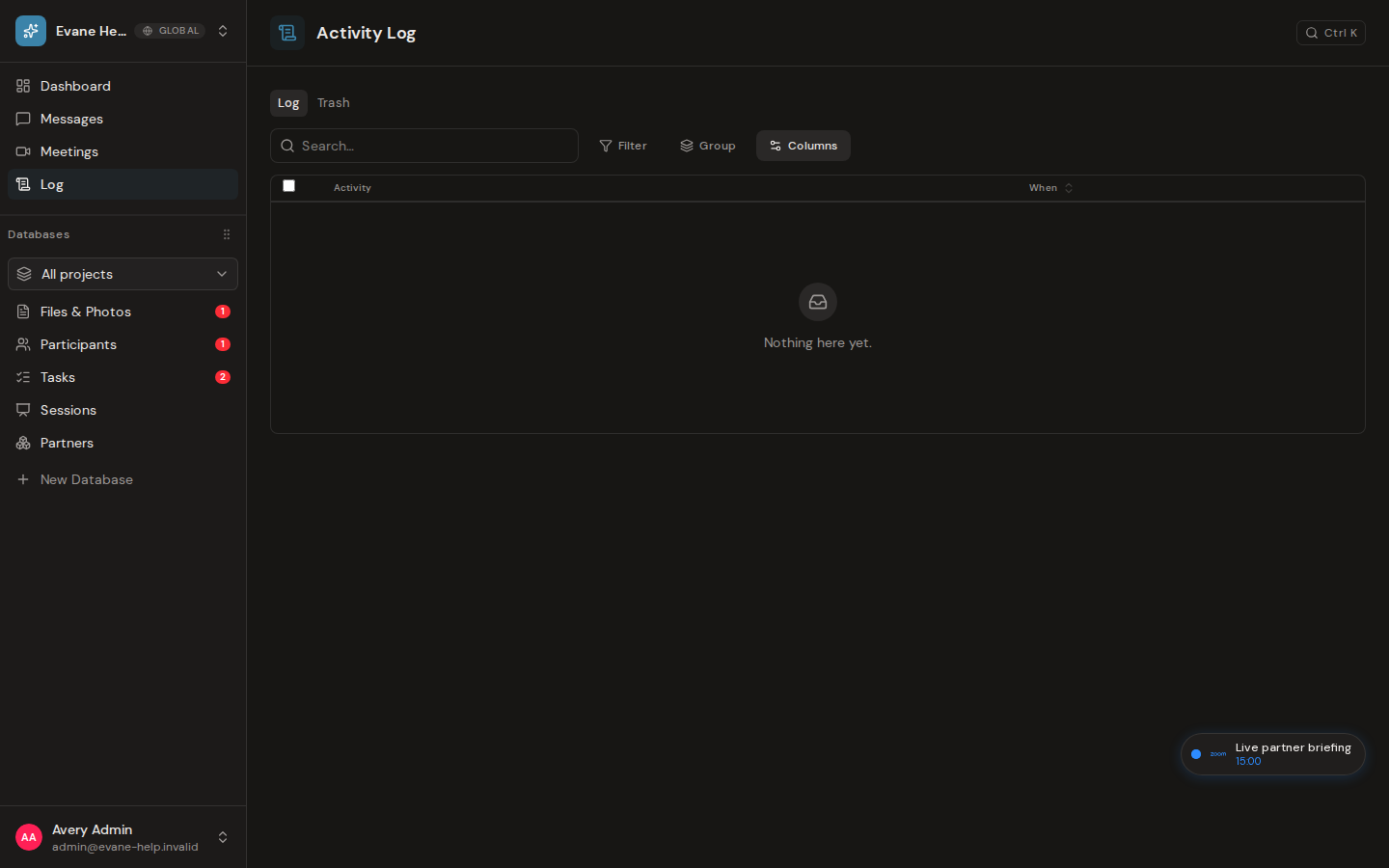 View the Activity Log in Formist