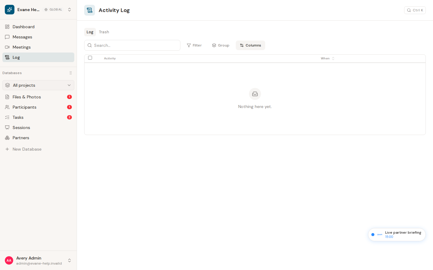 View the Activity Log in Formist