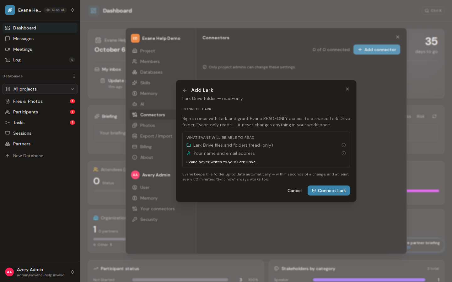 Connect a Lark Drive folder in Formist