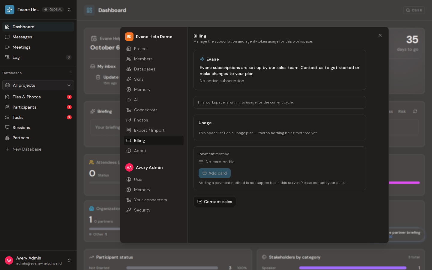 Manage billing and subscriptions in Formist
