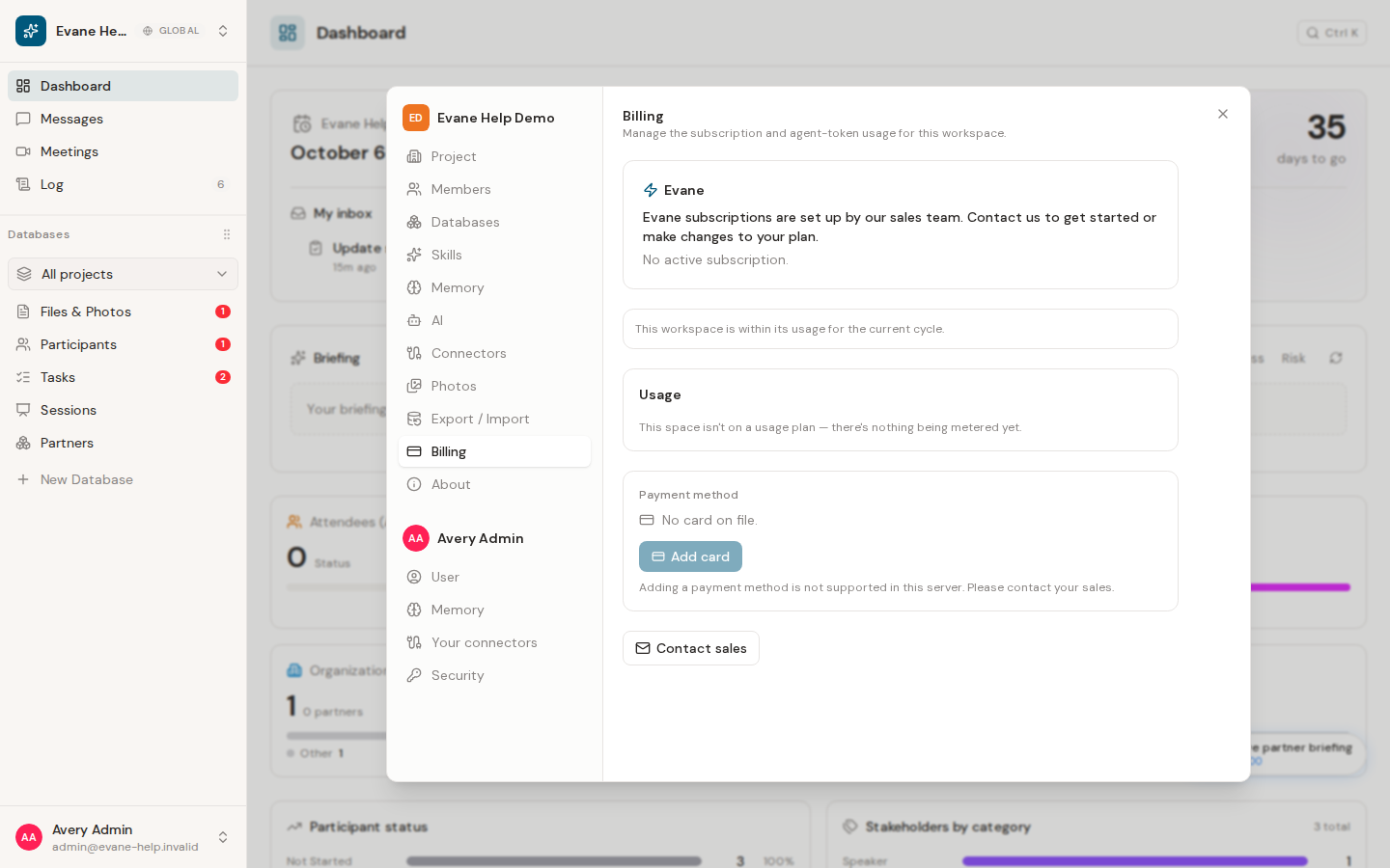Manage billing and subscriptions in Formist