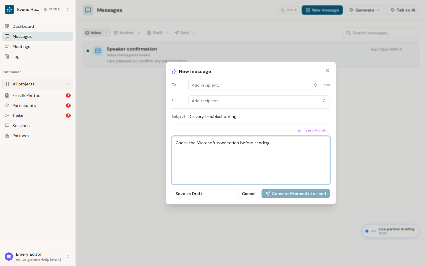 Troubleshoot email delivery in Formist